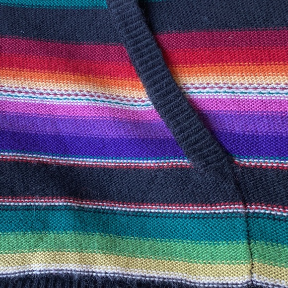 Ralph Lauren Full Zip Pockets Wool CottonStretch Hooded Poncho Never Used - Picture 13 of 15